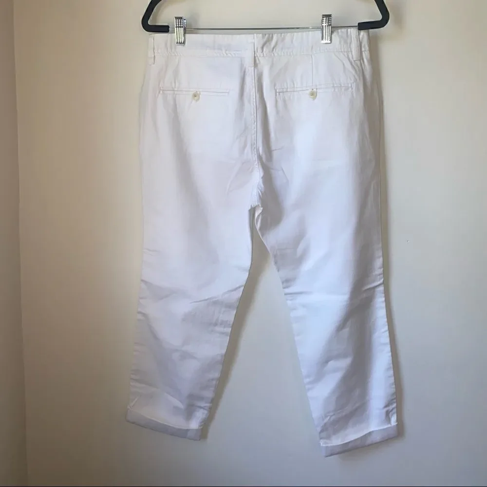 J. Crew Sunday Slim 100% cotton Chino pants White new